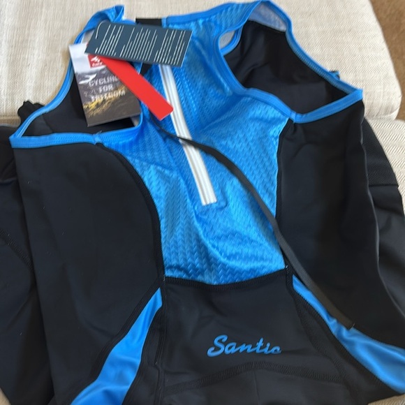 Triathlon Women’s Santic One-Piece Tri Suit Quick-Dry Running Swimming Cycling M - Picture 10 of 10